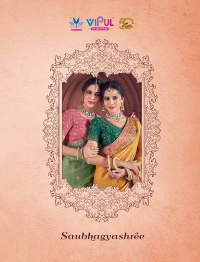 VIPUL SAUBHAGYASHREE 85509 TO 85516 DESIGNER SAREE WHOLESALER IN INDIA